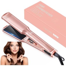 TEUMI Professional Hair Straightener, 2.16'' Extra-Large Floating Titanium Flat Iron for Hair, 30s Instant Heating Straightening Iron with 5 Adjustable Temp, Anti-Static Hair Iron for All Hair Types